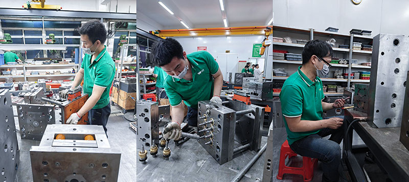 從3次試模問題看注塑模具供應商選擇與合同風險規避-三張模具圖拼圖展示